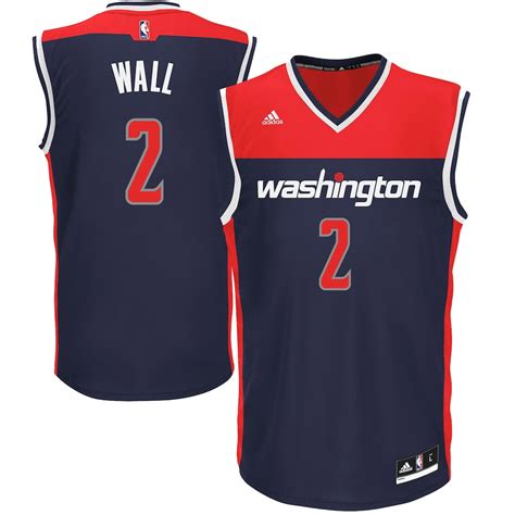 men's washington wizards john wall adidas blue replica jersey|john wall latest news.